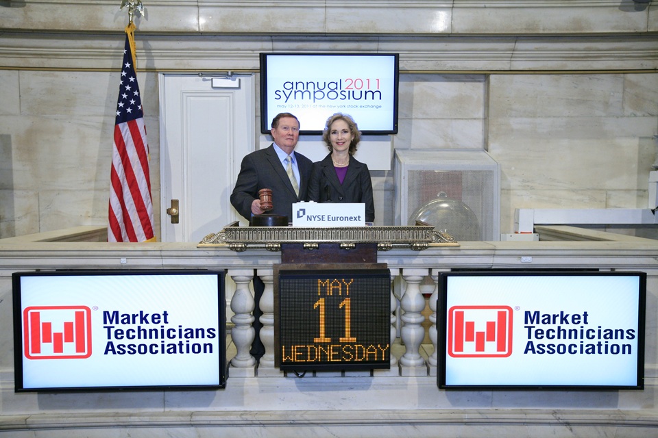 Martha Stokes CMT and Howard Jones TechniTrader Founders at the NYSE