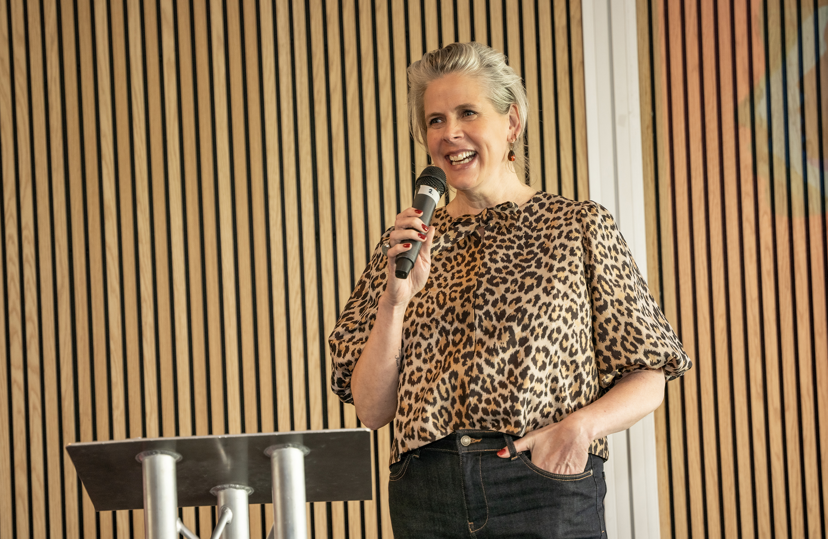 Speaker training, photo