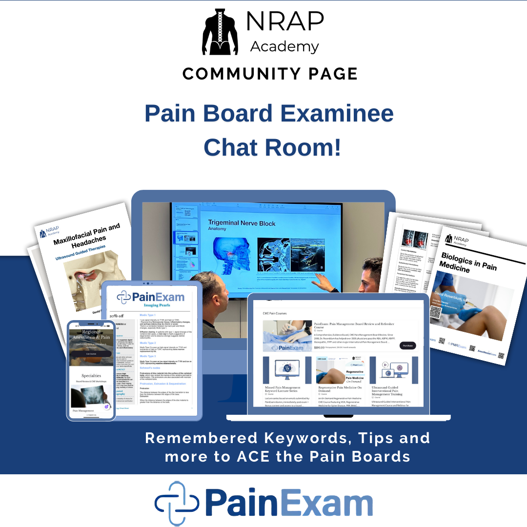 VPF virtual pain fellowship and board review
