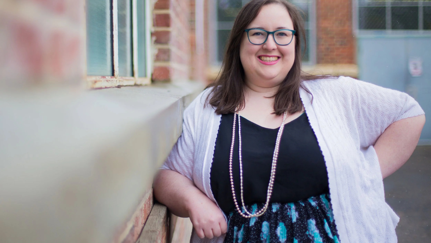 Portrait of Lauren Groves outdoors