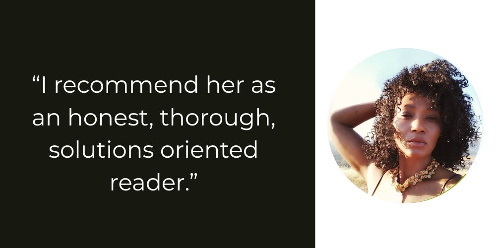 i recommend her as an honest solutions oriented reader