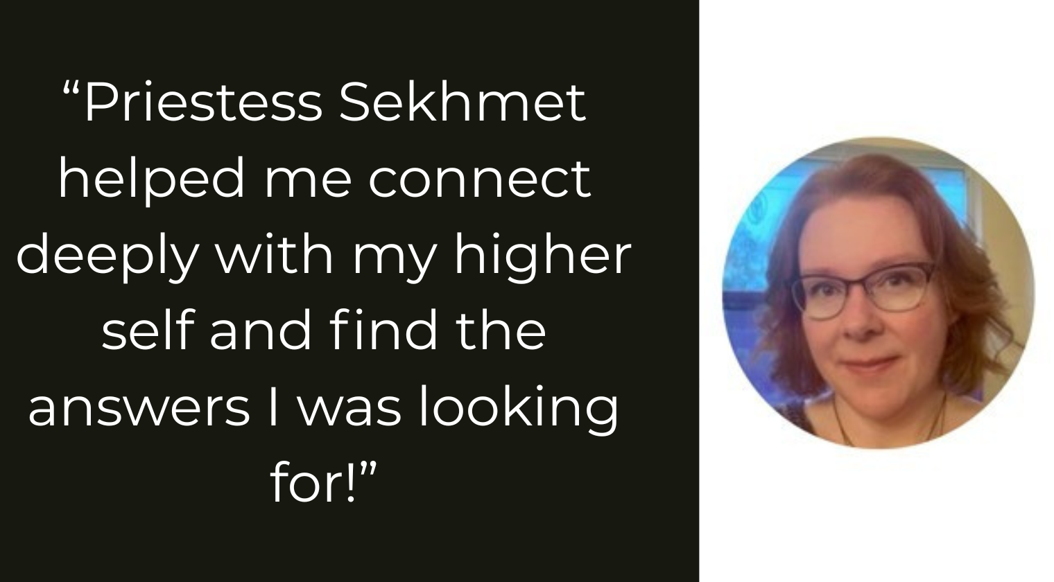 priestess sekhmet helped me connect to my higher self