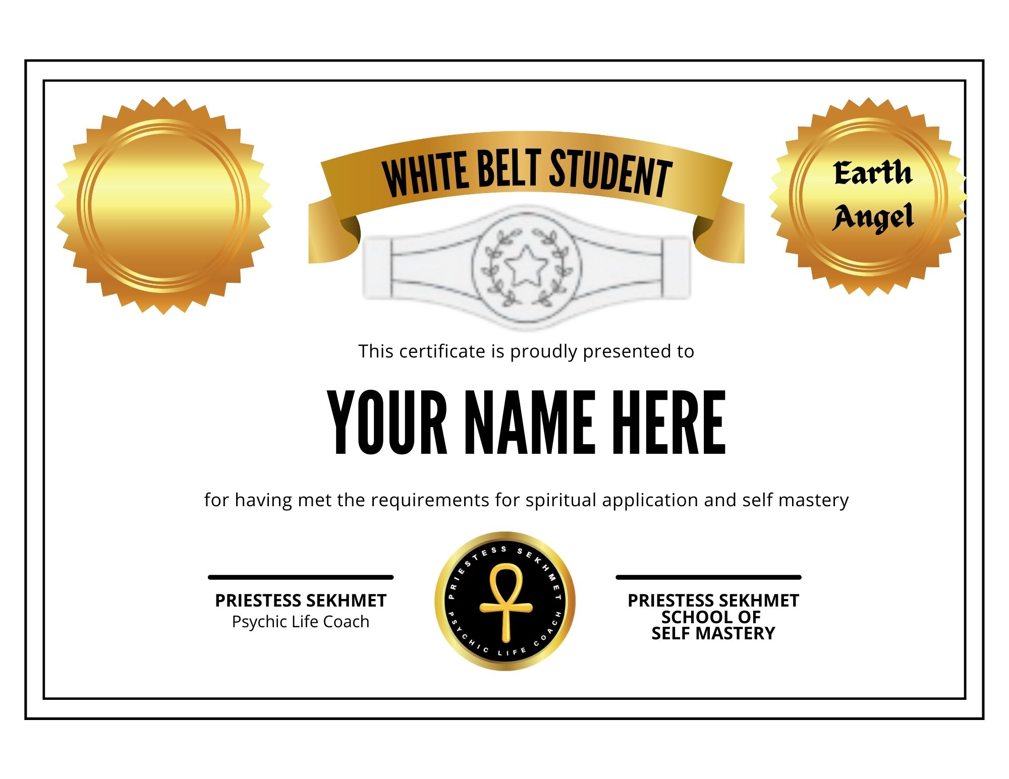 your name here certificate