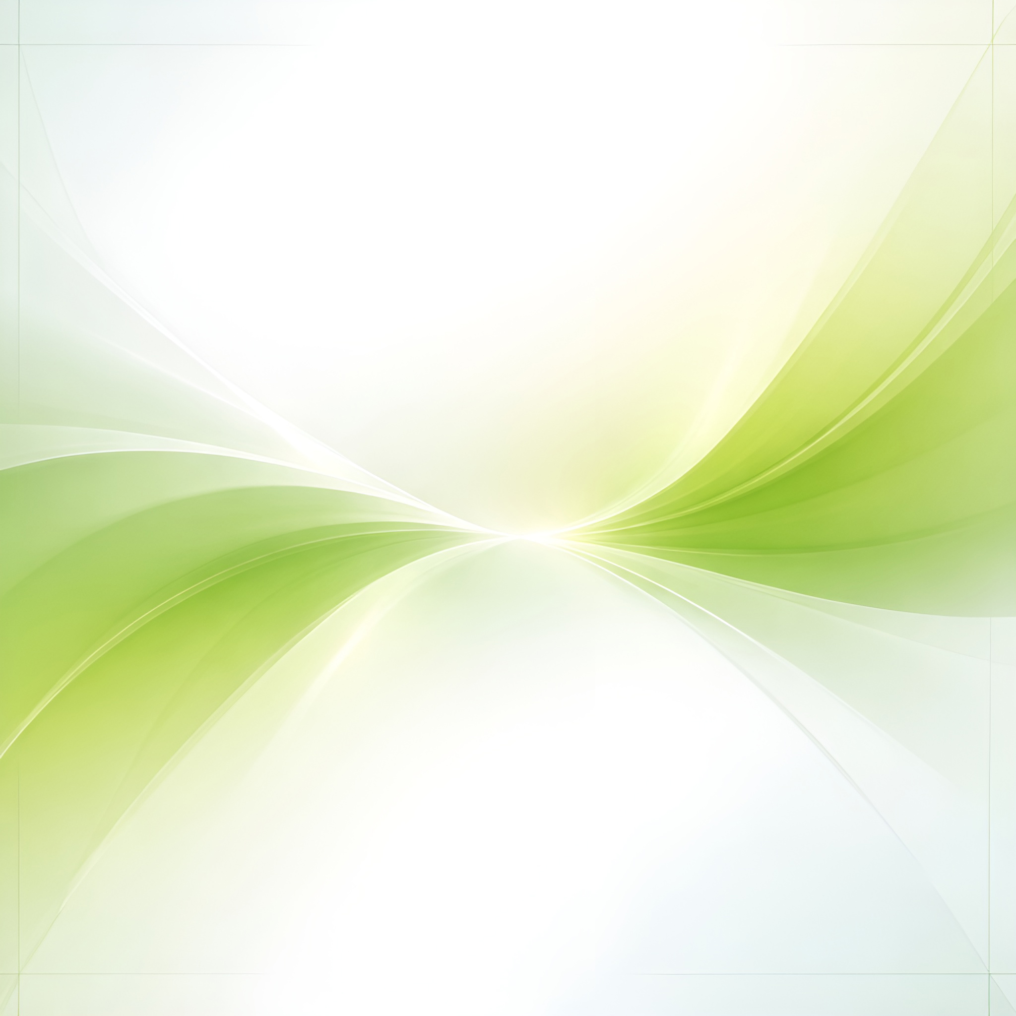 Abstract luminous green and white flowing waves converging at the centre symbolizing communication exchange and relational clarity.