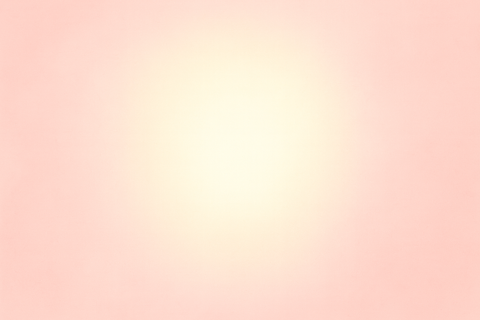 Dégradé pastel blush avec une lumière douce au centre, symbolisant clarté, apaisement et compréhension du corps.
