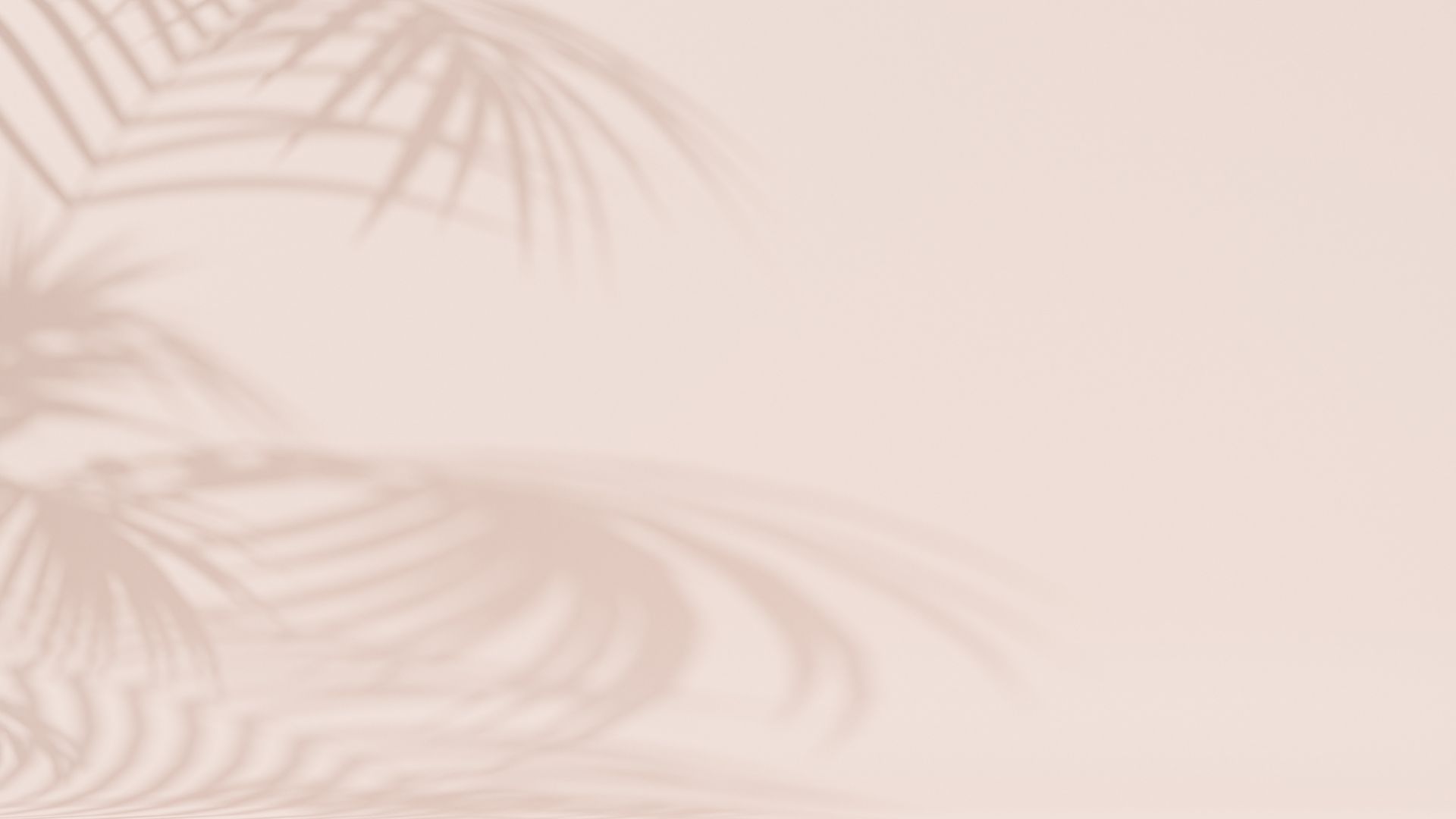 Soft beige background with palm shadows symbolizing calm and feminine balance.