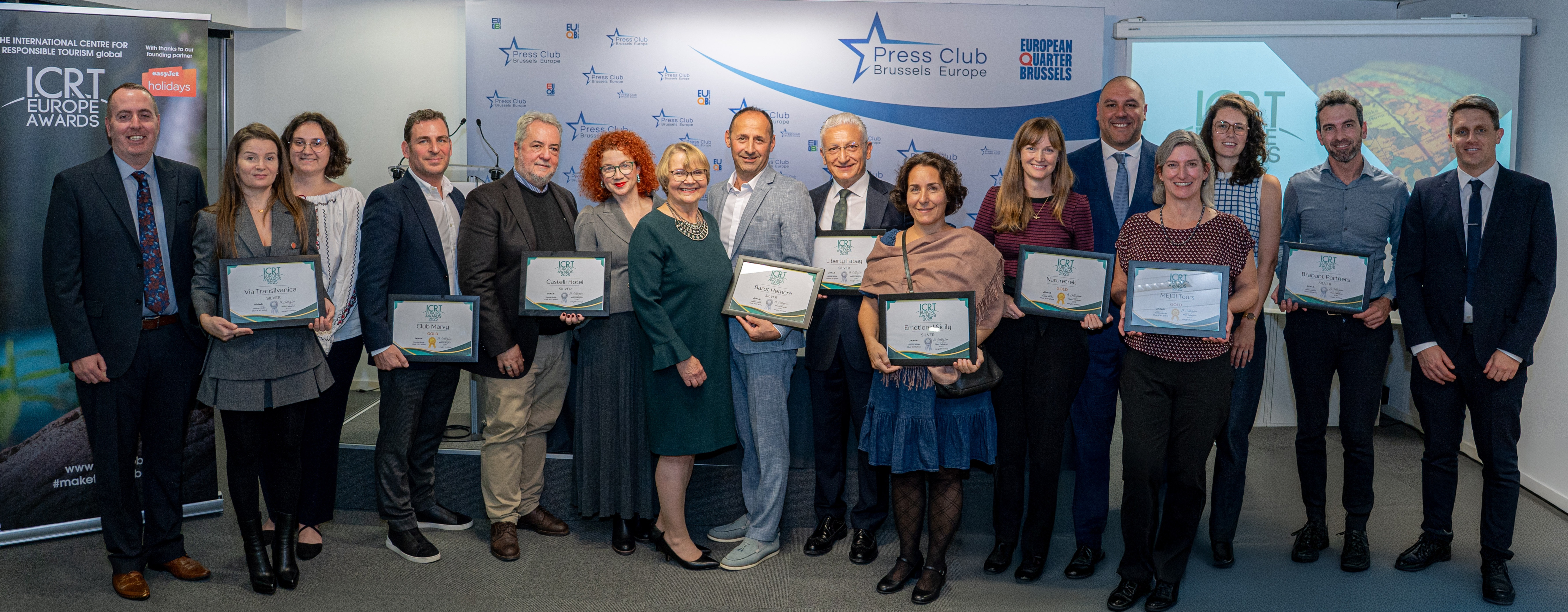 Winners of the ICRT Responsible Tourism Europe awards