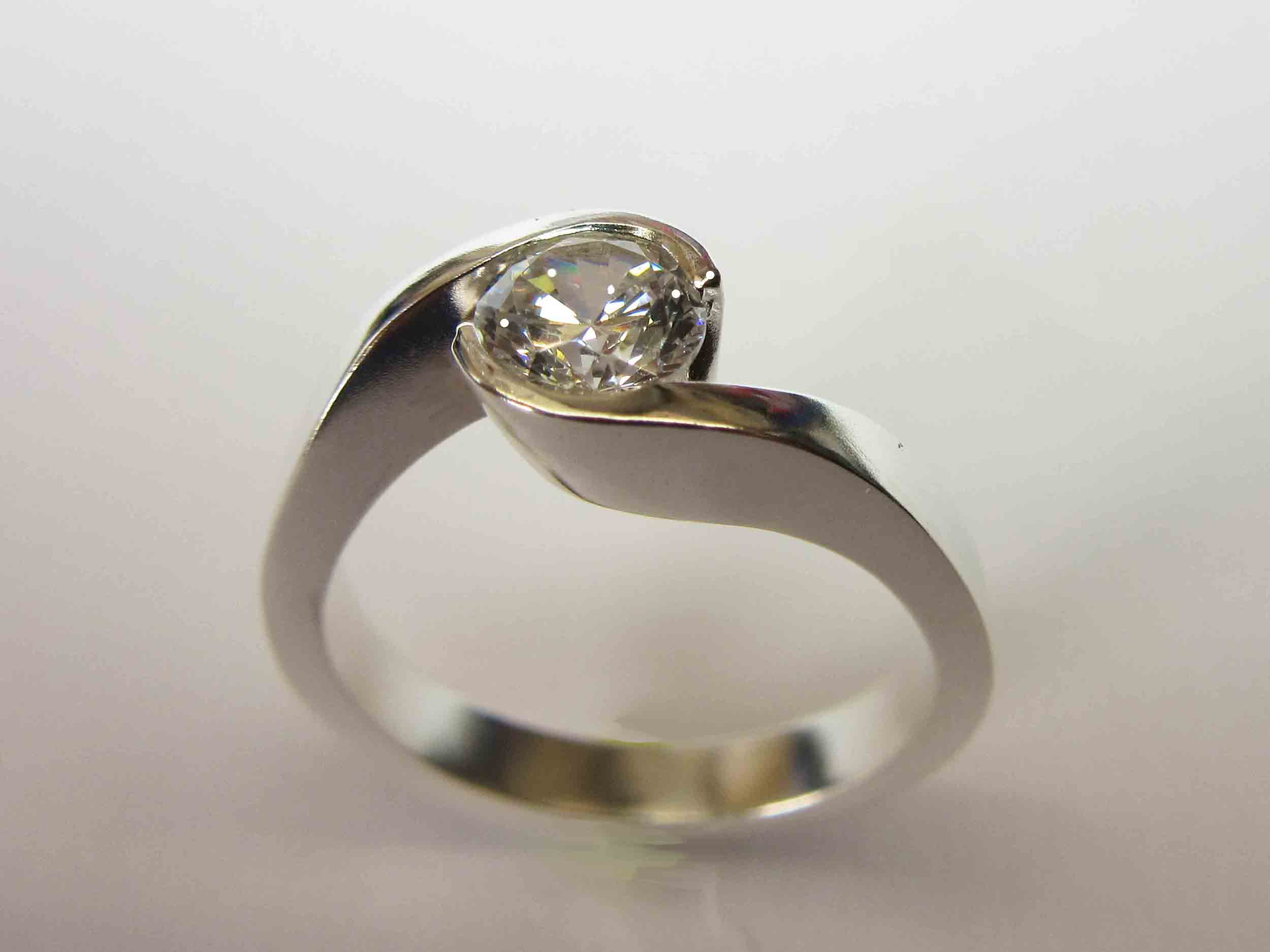 Wrap around shoulder ring