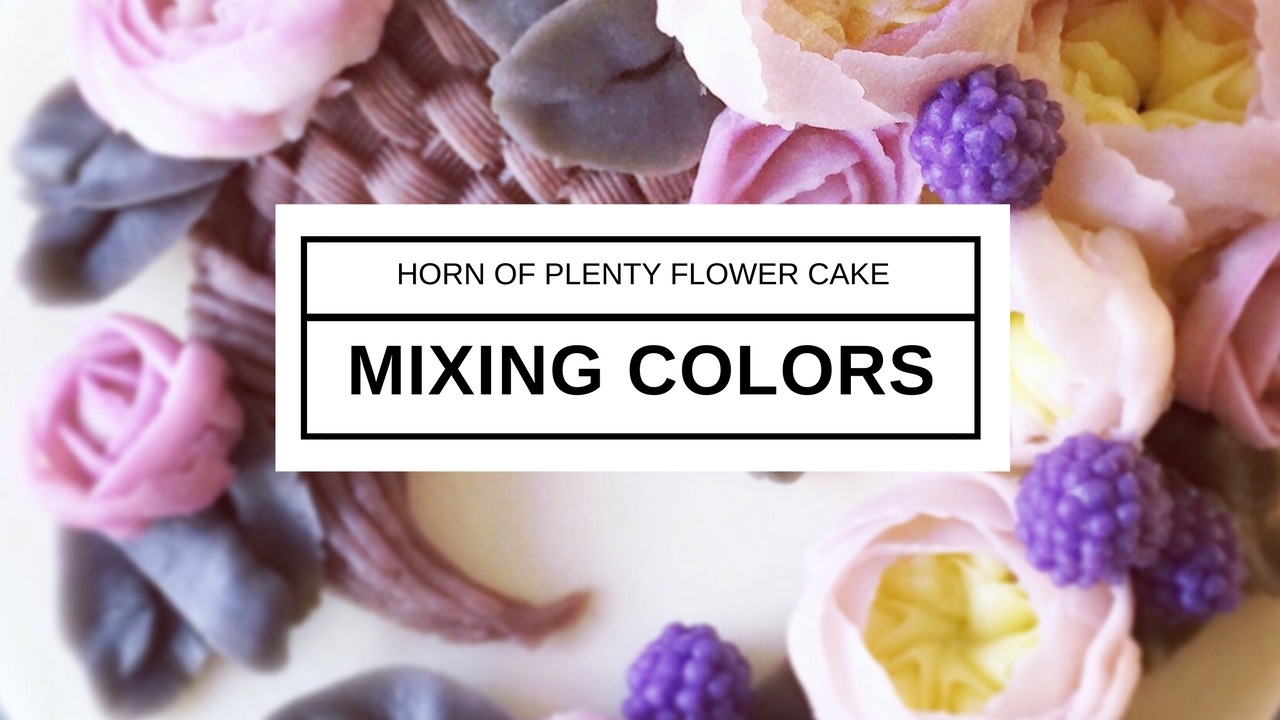 Mixing Colors For Horn Of Plenty Cornucopia Flower Cake Olga Zaytseva