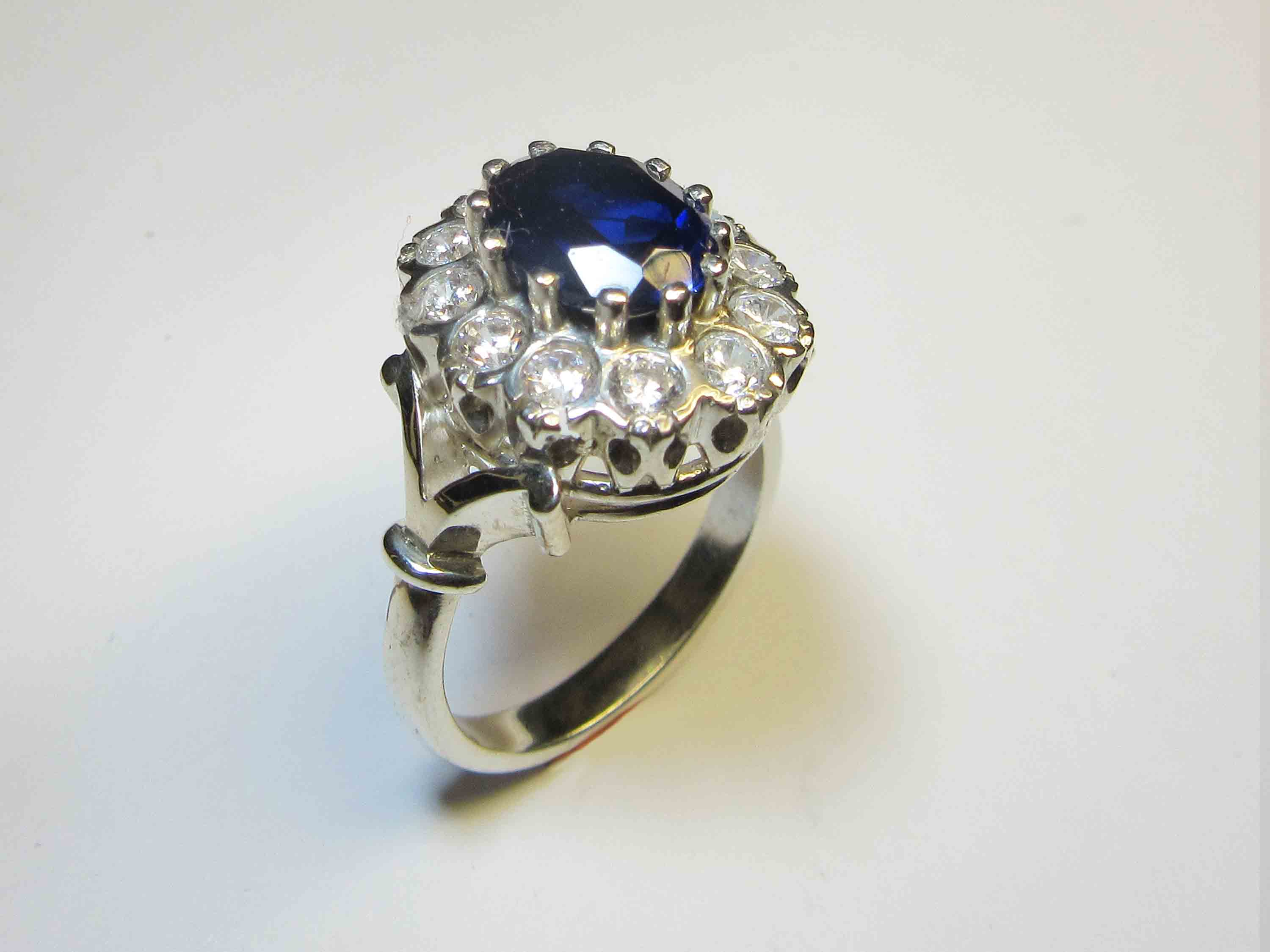 cluster stone ring