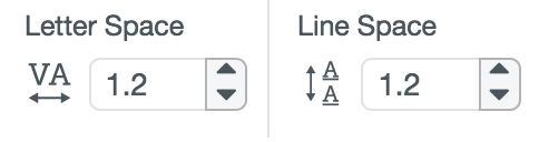 Letter and Line Spacing Tool Screenshot