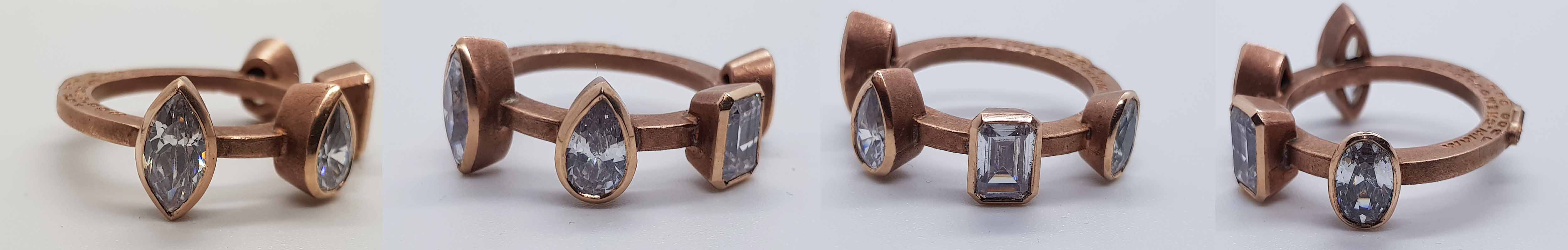 Bezel setting shaped stones