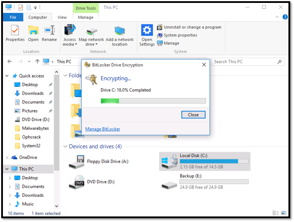 5.4 Guided Exercise: Enabling BitLocker | NayLin Tun (NaungSai)