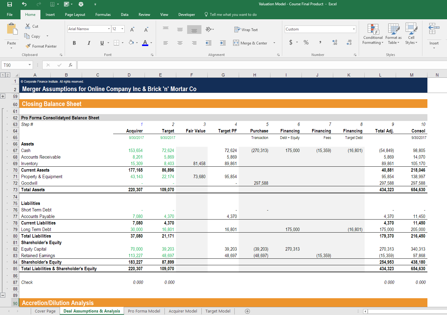 Valuation courses online from CFI