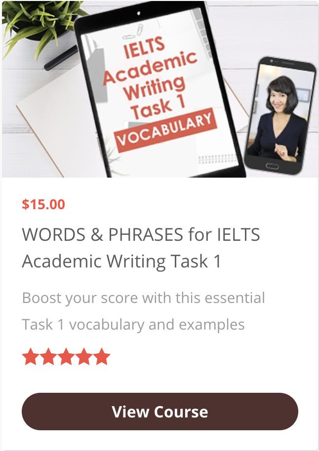 Words & Phrases for IELTS Academic Writing Task 1