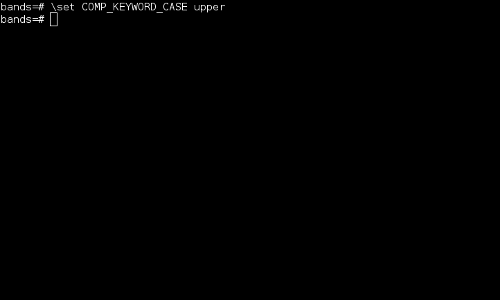 sel tab completes to SELECT