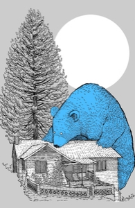 The Gigantic Blue Bear of Portola