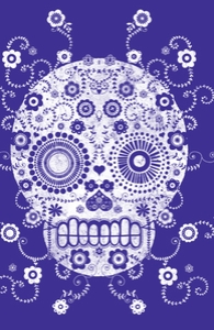 Sugar Skull: Small Laptop Case