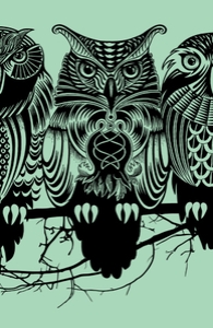 Owls Of The Nile: Small Zip Pouch, Backpacks and Zip Pouches + Threadless Collection