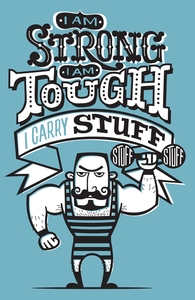 Strongman: Threadless Nylon Tote, Nylon Totes + Threadless Collection