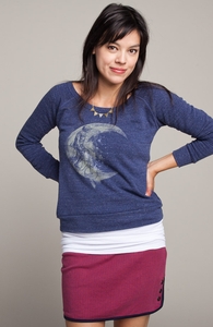 Moon Rider: Girly Tri-Blend Pullover, Select Girly on Sale + Threadless Collection