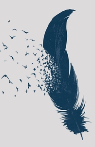 Birds of a Feather: Threadless Throw Pillow, Pillows + Threadless Collection