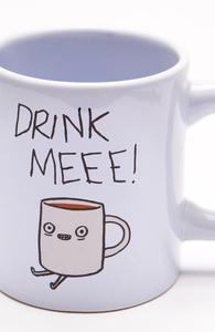 Drink Me Coffee: 12 oz Mug, Mugs + Threadless Collection