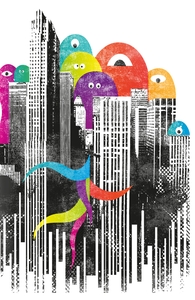 City of Monster, Landscapes & Cityscapes + Threadless Collection
