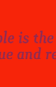 Purple is the new blue and red