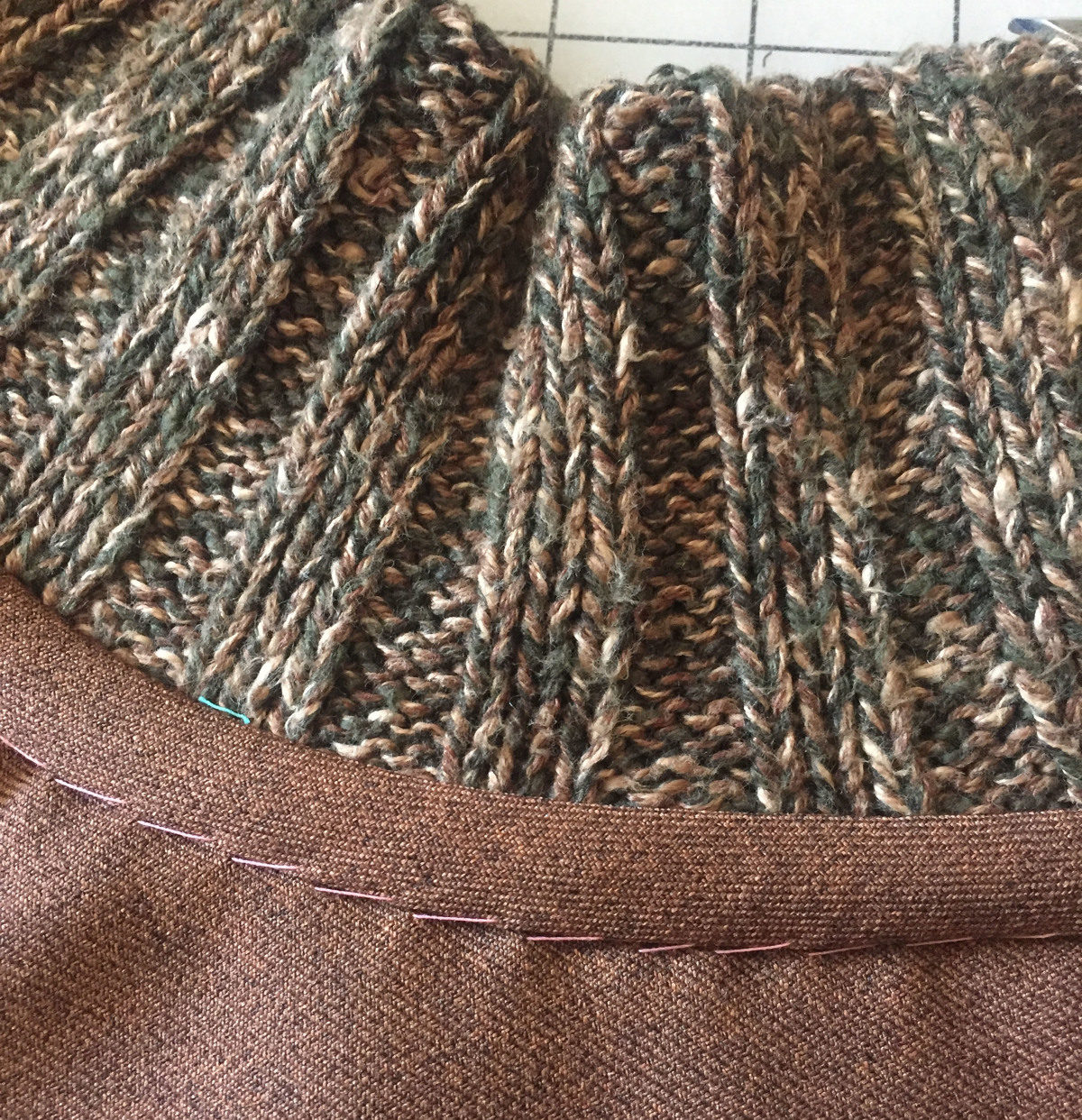 Sew on a Chunky Knit Collar Threads