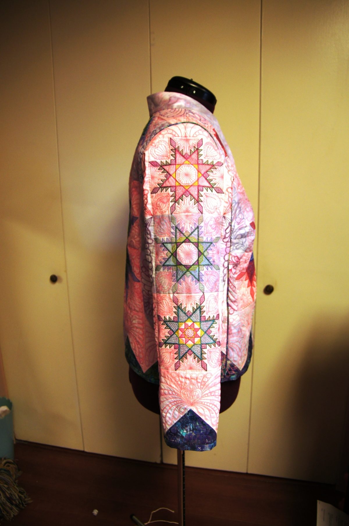 Machine Embroidered Quilted Jacket Threads