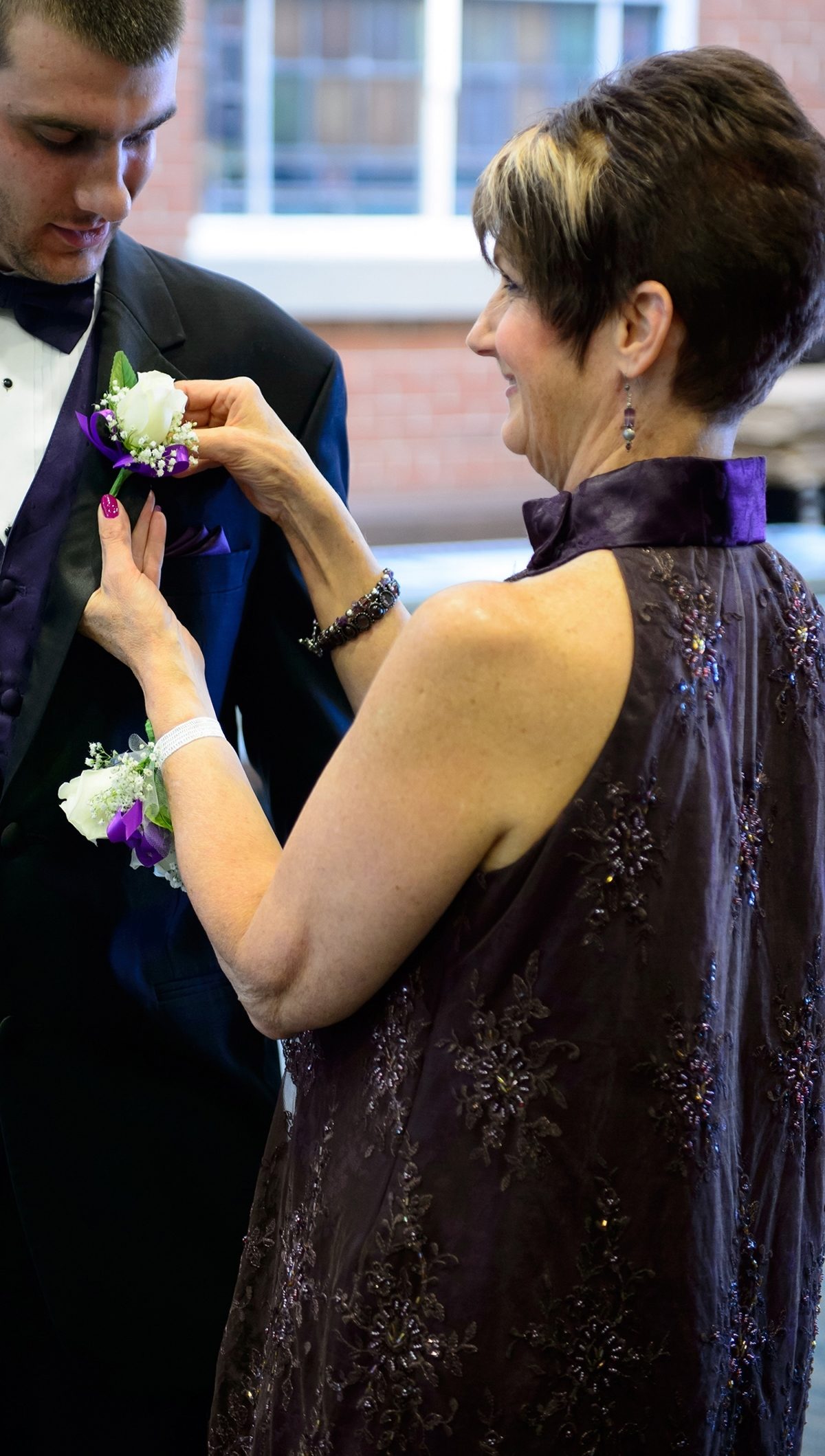 aubergine mother of the bride