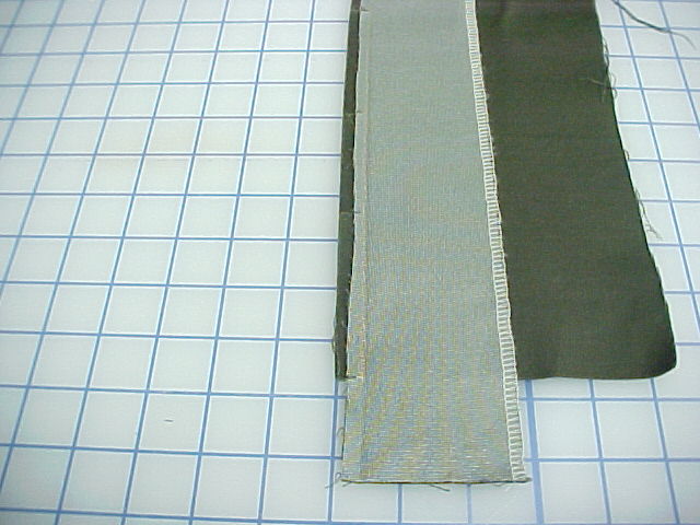 front facing sewing