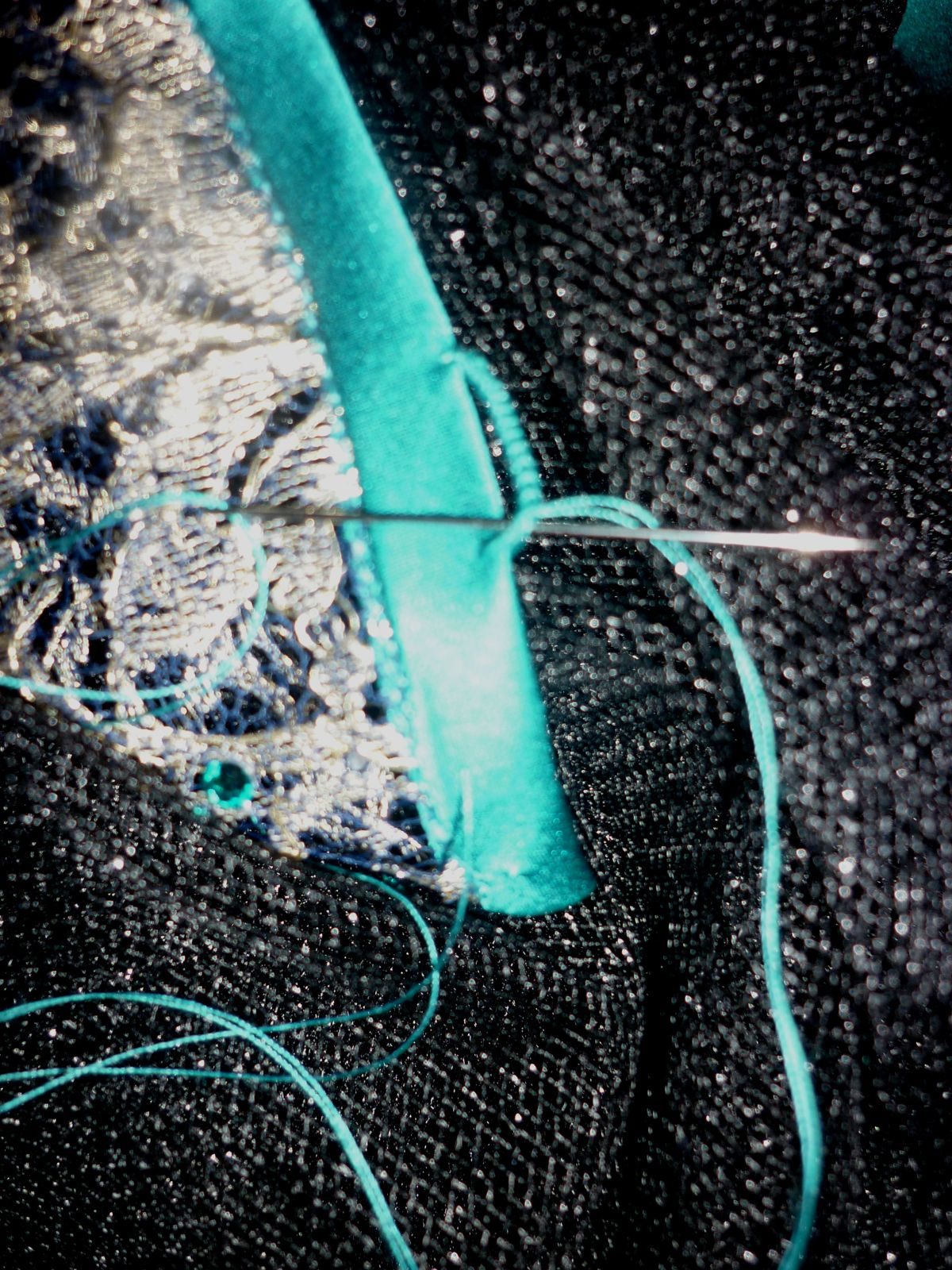 Making hand made thread loops Threads