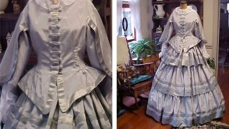civil war era ball gowns