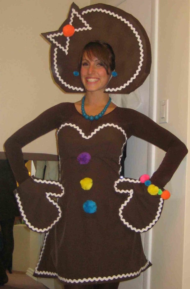 Gingerbread Woman Halloween Costume Threads