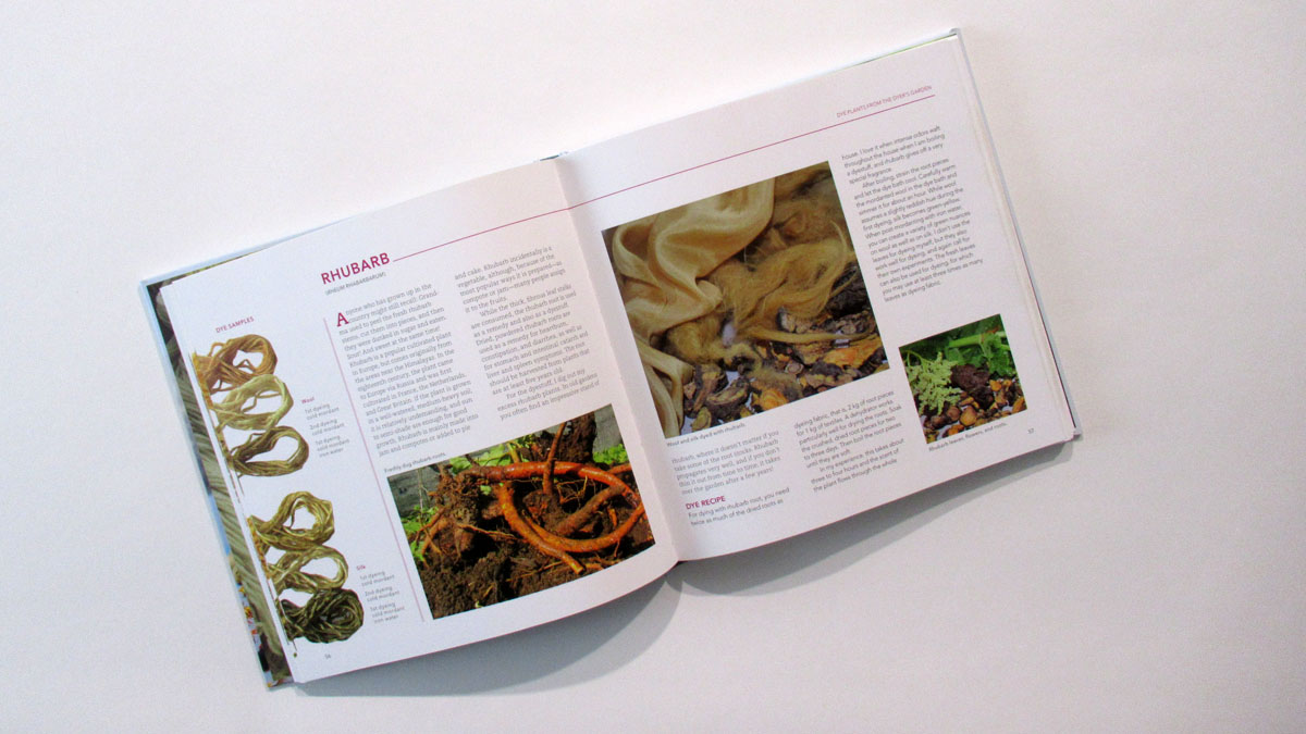 Inside pages of the book Natural Dyeing with Plants