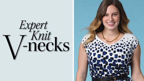 3 Techniques for V-Necklines in Knits 