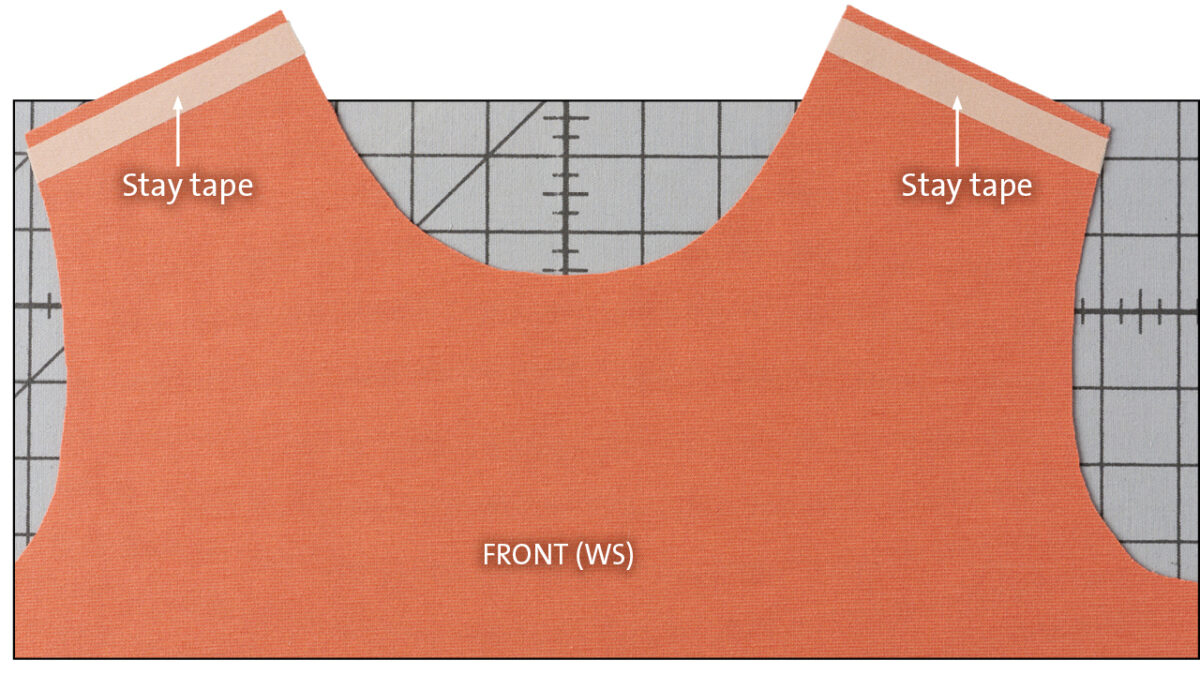 How to Stabilize a Shoulder Seam with Stay Tape Threads