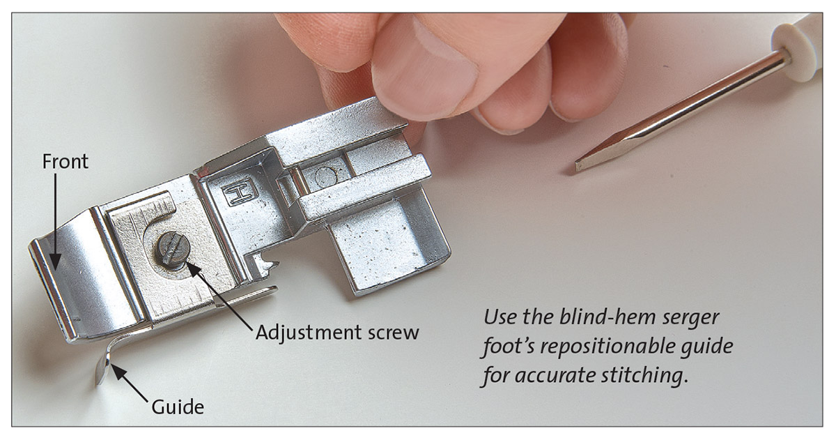 Versatile Serger Feet The BlindHem Foot and the Elastic Foot Threads