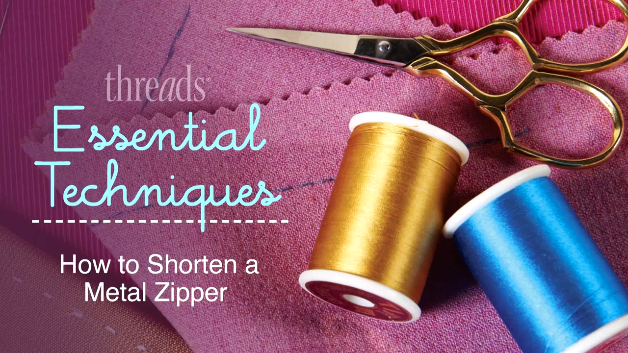 Threads How to Shorten a Metal Zipper Threads