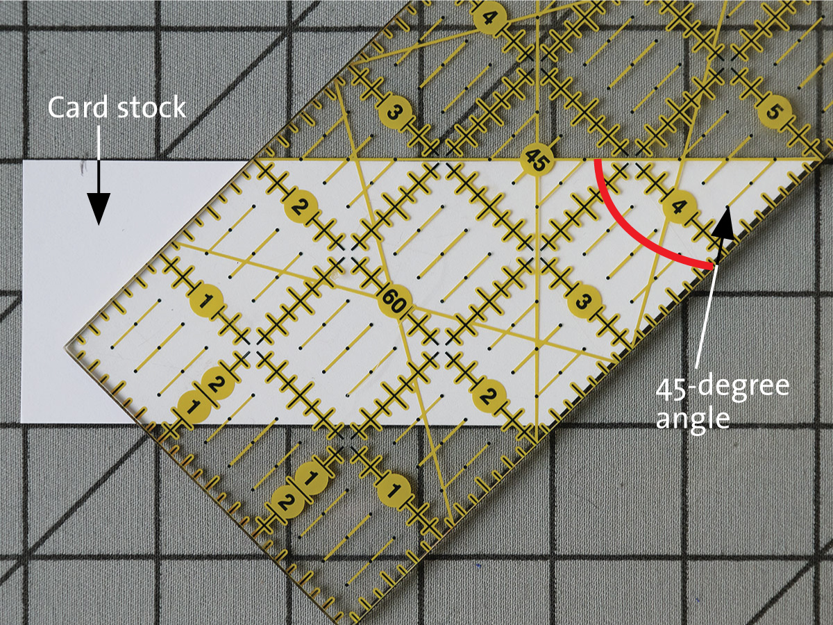 DIY Miter Template How to Miter Binding Corners Threads