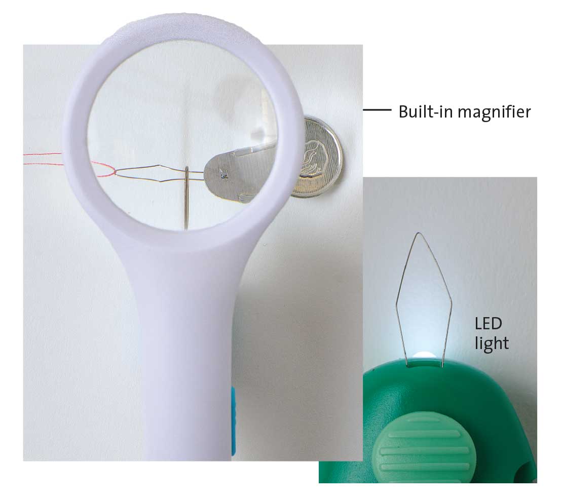Push and Pull Needle Threaders for Hand and Machine Sewing - Threads