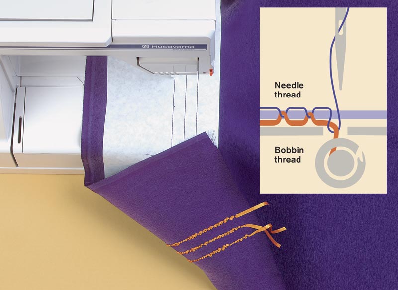 Bobbin Work When Threads Are Too Thick for the Needle Threads