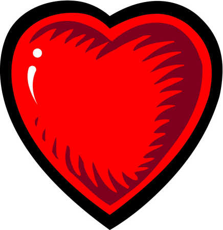 A red heart symbolizing love