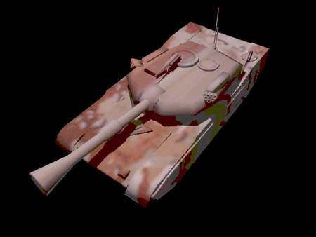 3-D image of M-1 tank