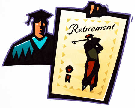 Graduate With "Retirement" Certificate