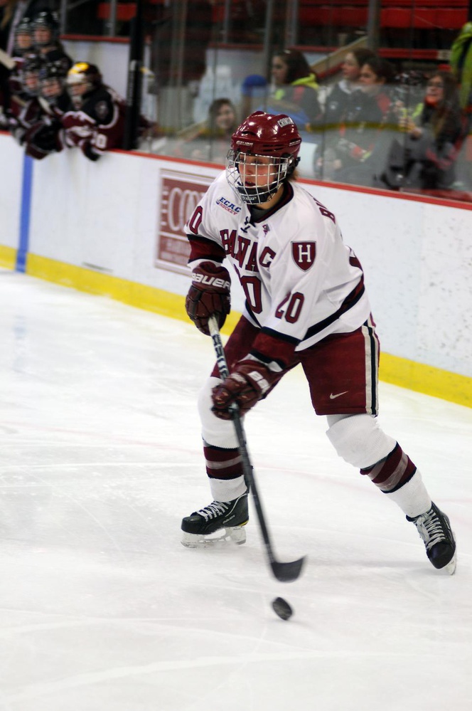 Women's hockey senior tri-captain Kate Buesser ended her career with the John Dooley Award for sportsmanship, enthusiasm, and devotion to hockey.