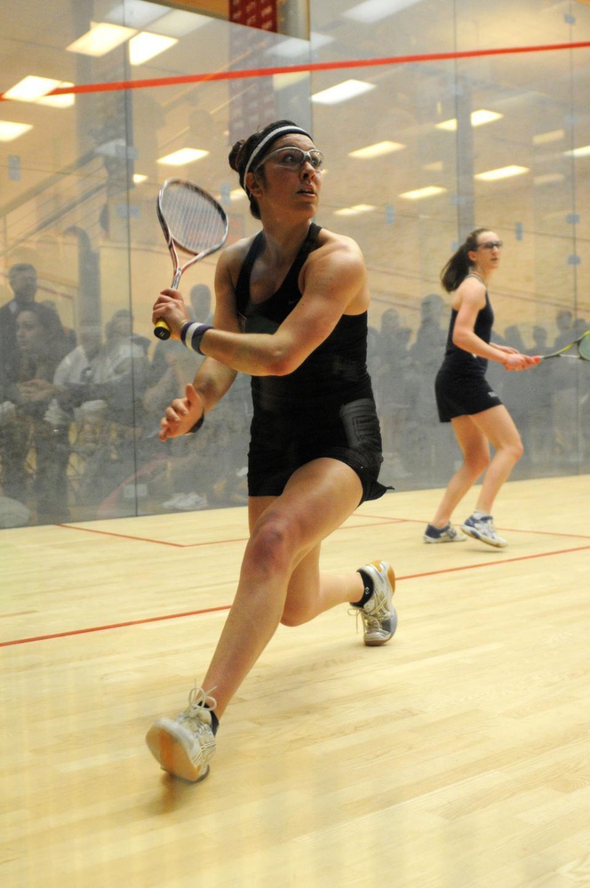 Freshman Amanda Sobhy had a dominant rookie campaign and never dropped a game all season en route to an individual national title.