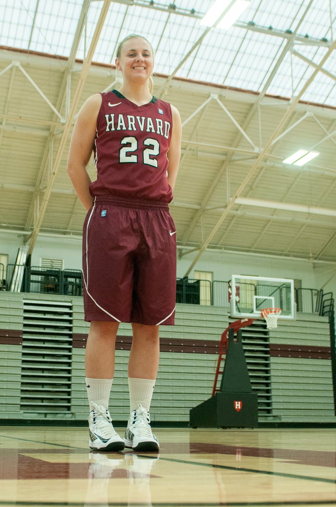 Christine Clark helped lead the Crimson to a 78-68 win over Princeton on Friday night.